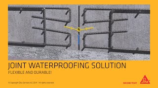 Sika® Waterbar  waterstops for joint sealing [upl. by Lramaj]