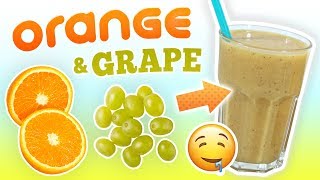 Orange Green Grape Smoothie Constipation Relief Smoothie Recipe [upl. by Annora]