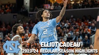 Elliot Cadeau 202324 Regular Season Highlights  North Carolina Guard [upl. by Minor95]