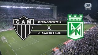 Gols  AtléticoMG 1 x 1 Atlético Nacional COL  Libertadores 2014  01052014 [upl. by Alaster]