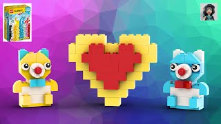 TEDDY BEAR and HEART ❤️ Lego classic 11032 ideas How to build [upl. by Gard]