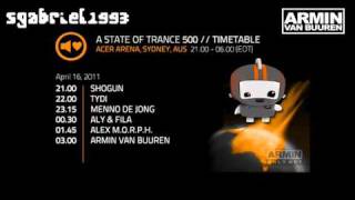 SHOGUN  A STATE OF TRANCE 500 DAY 5  SYDNEY Live from Acer Arena [upl. by Firestone]