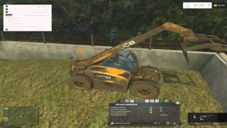 How to push up silage using courseplay for Farming Simulator 2015 [upl. by Naejeillib]