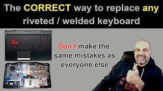 Replace ANY welded  plastic riveted keyboard the CORRECT WAY [upl. by Ettenav679]