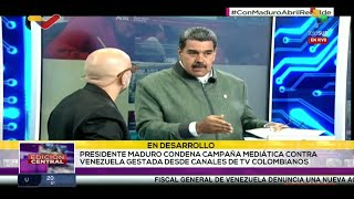 Pdte Maduro denuncia campaña mediática de canales colombianos contra Venezuela [upl. by Ahgiel]