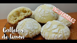 GALLETAS de LIMÓN CRAQUELADAS🍋 FACILES SIN MANTECA [upl. by Narayan]