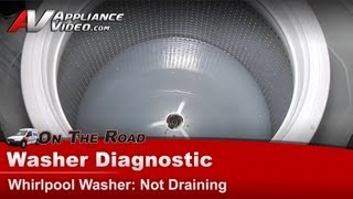 Whirlpool Washer Repair  Not Draining  Pump [upl. by Nolrev]