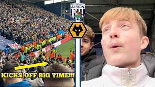 MATCH ABANDONED FOR 40 MINUTES AS WOLVES BEAT WEST BROM IN HEATED DERBY  WEST BROM V WOLVES VLOG [upl. by Gerri812]