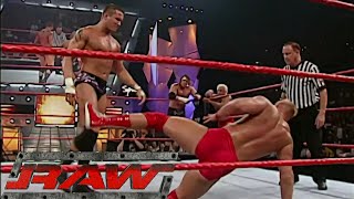 Evolution vs Maven Mark Jindrak amp Garrison Cade 6Man Tag Team Match RAW Sep 222003 [upl. by Boaten]