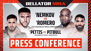 Press Conference Bellator 297 Nemkov vs Romero [upl. by Neelloj]