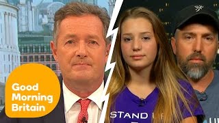 Piers Morgan Argues With TrophyHunting 12YearOld Girl And Her Father  Good Morning Britain [upl. by Deeanne]