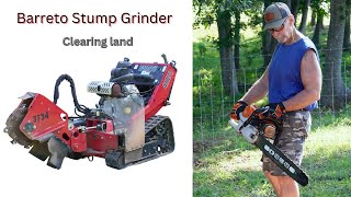 Barreto stump grinder Turning stumps into dust [upl. by Anaylil]