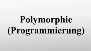 Polymorphie Programmierung [upl. by Yelats]