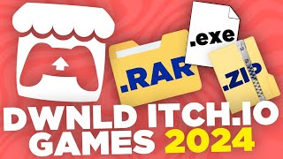 How To Download Itchio Games 2024 rar zip exe [upl. by Rimola94]