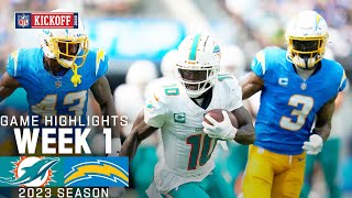 Miami Dolphins vs Los Angeles Chargers  2023 Week 1 Game Highlights [upl. by Weston]