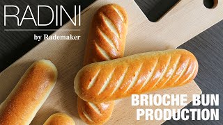 Brioche Bun Production on the Radini Bread Line [upl. by Eilram853]