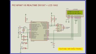HƯỚNG DẪN GIAO TIẾP IC THỜI GIAN THỰC DS1307 VỚI VI ĐIỀU KHIỂN PIC16F887 VÀ LCD16X2 DS1307 [upl. by Lily]