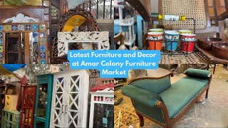 Latest Collection at Amar Colony Furniture Market Delhi  Furniture Market Delhi  Yours daily vlog [upl. by Melton]