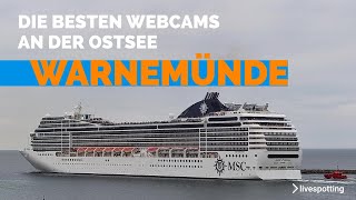 Warnemünder Küstenpanorama Ein LiveBlick auf das Ostseeparadies mit Hafeneinfahrt und Leuchtturm [upl. by Nysila122]