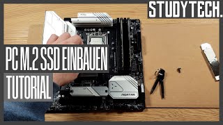 Speicher einsetzen M2 SSD  Speicher einbauen 4KDeutsch studytech [upl. by Irina]