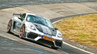 Porsche 718 Cayman GT4 RS Weissach  NURBURGRING REVIEW [upl. by Norling]