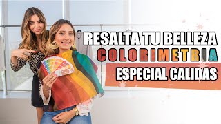 ¿QUE COLORES TE QUEDAN BIEN COLORIMETRÍA CALIDAS🟠 Dani Mateluna Asesora de Imagen [upl. by Ami]