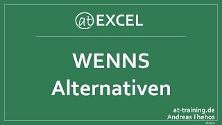 Funktion WENNS  Alternativen SVERWEIS INDEX und verschachtelte WENNFunktion [upl. by Zea]