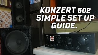 Konzert 502 Simple Set up Pambahay na Sound Equipment [upl. by Annamaria]