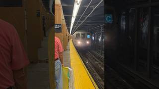 R46 C Train bypassing Dyckman Street Station mta [upl. by Minnnie]