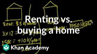 Is buying a home always better  Housing  Finance amp Capital Markets  Khan Academy [upl. by Enaitsirhc]