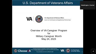 Overview of VA Caregiver Program for Military Caregiver Month 05242023 [upl. by Hugh]