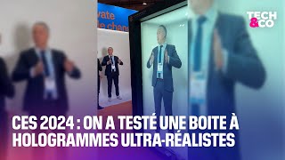 CES 2024 on a testé les hologrammes ultraréalistes de Holoconnects [upl. by Yblehs710]