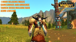 Mulgore Day Rain 1 Hour Relaxing Music Gamesounds And Ambience ASMR Leveling No Commentary [upl. by Wilfrid559]