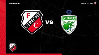 LIVE Jong FC Utrecht  La Louvière Centre [upl. by Aelc]