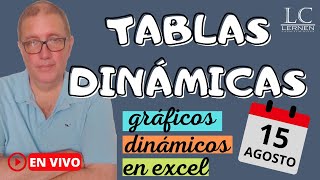 TABLAS DINÁMICAS  Diseño de Gráficos Dinámicos  Clase EN VIVO [upl. by Ponton]