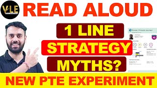 PTE New Rules 2023  PTE Speaking Read Aloud One Line Strategy  Vision Language Experts [upl. by Alema]