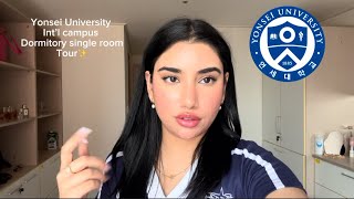 Yonsei University dormitory single room tour  international campus songdo •ﻌ• [upl. by Lanette]