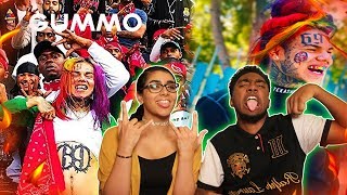 6IX9INE  GUMMO 🔥 🗑♻ OFFICIAL MUSIC VIDEO  BLOOD 🔴 OR 🔵 CRIP  GIRLFRIEND REACTS ❤ [upl. by Aihsotan878]