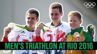 🥇A Brownlee 🥈J Brownlee 🥉Schoeman  Mens Triathlon at Rio 2016 [upl. by Firehs]