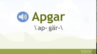 How Do You Pronounce Apgar Score [upl. by Bremble]