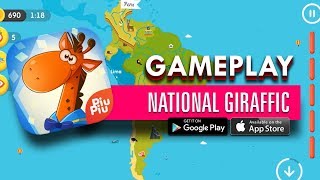 NATIONAL GIRAFFIC interactivo geo mapas paises del mundo gameplay español [upl. by Cogswell]