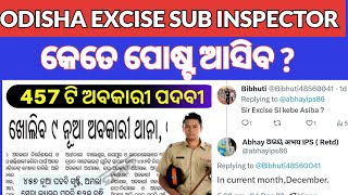 ODISHA EXCISE SUB INSPECTOR RECRUITMENT 2023  ପୋଷ୍ଟ କେତେ [upl. by Enylecoj]