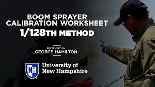 Boom Sprayer Calibration Worksheet 1128th Method [upl. by Ylrrad]