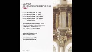 Mozart Missa brevis en Ut Majeur KV 220 196b Spatzenmesse [upl. by Noyad]