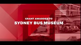 Transport Heritage Grants 2021 Sydney Bus Museum [upl. by Lyrem]