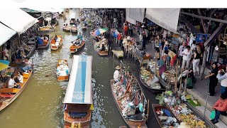 Damnoen Saduak Floating market In Thailand [upl. by Colan379]