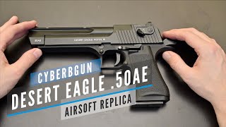 Cybergun DESERT EAGLE 50AE  Unboxing and review with performance test Is it as good as it looks [upl. by Specht660]