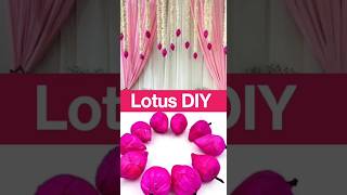 Lotus Hangings 3 Garlands DIY diy lotus decor craft [upl. by Oidiple]