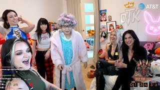 Hachubby cosplays as grandma on Emirus stream [upl. by Sakul342]