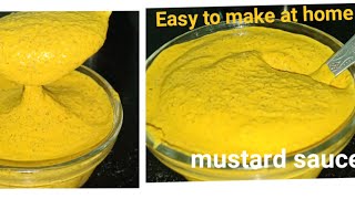 Mustard Sauce Recipe  Mustard Sauce Like Subway style  Dipping for Burger sandwich Hotdogs [upl. by Yoong]